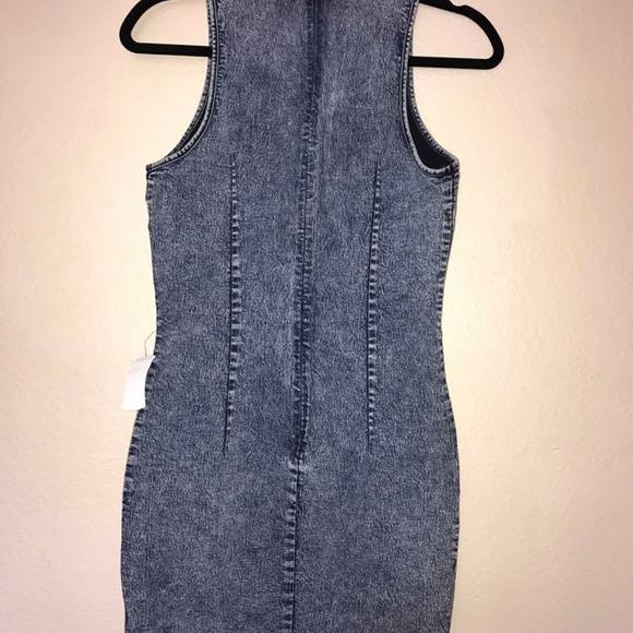 Mebon Denim Bodycon Dress Size M - Picture 3 of 6